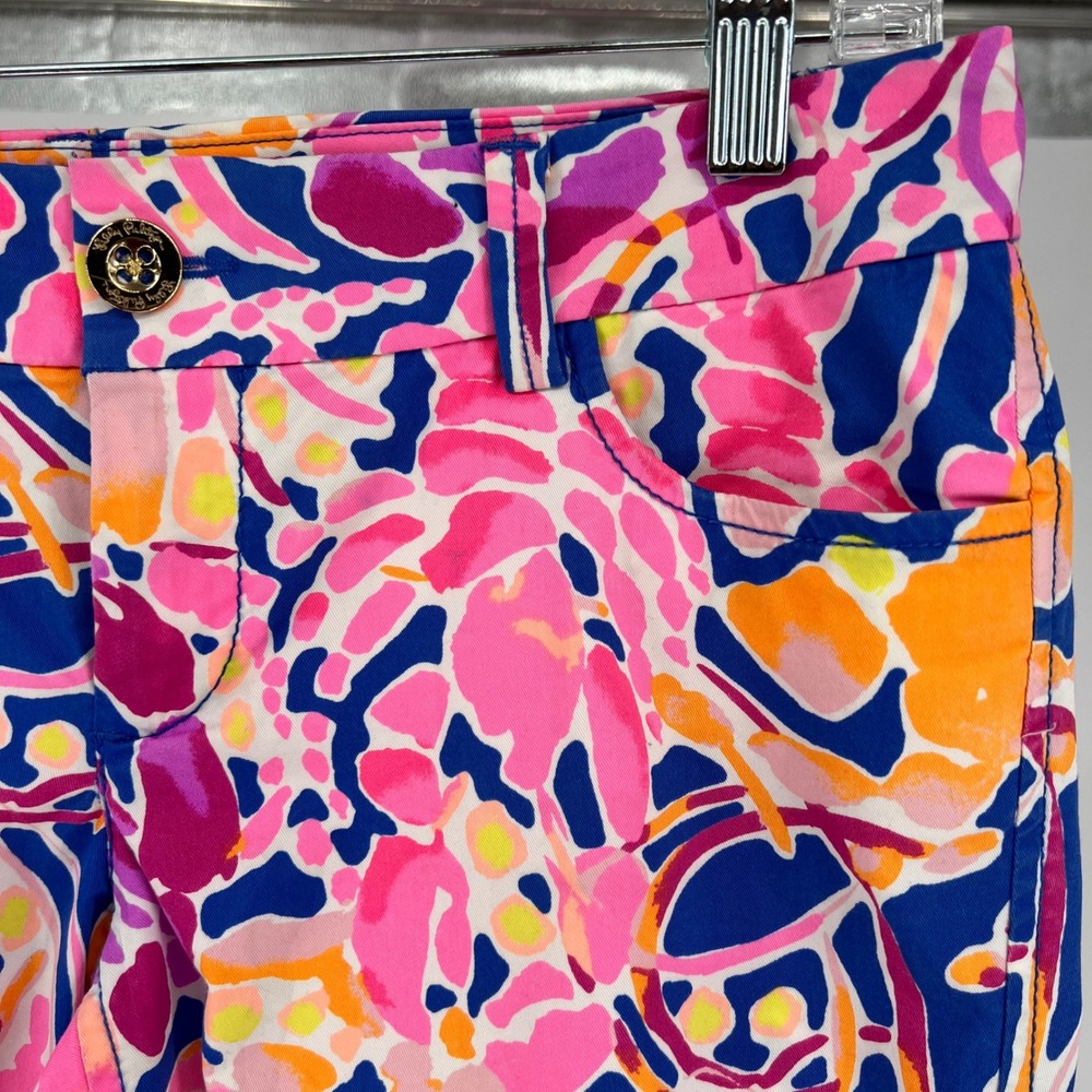 Lilly Pulitzer Lobster Print Skinny Pants Size 2 colorful incognito preppy boho - Picture 9 of 16